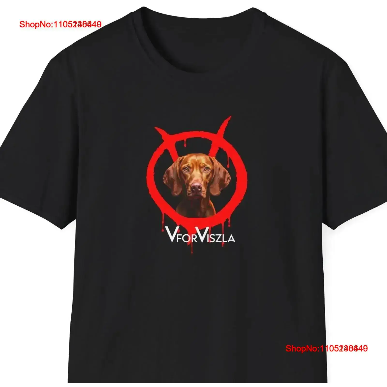 Men'S Fashion V Neck T Shirts - V for VISZLA Dog Lover T