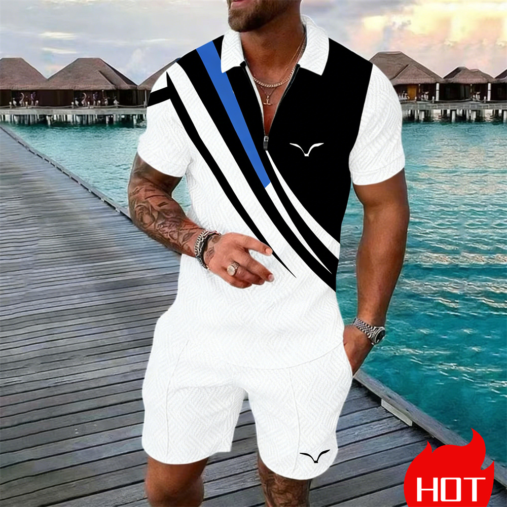 Mens Fashion Modern - Summer Set Stripe Y2k Clothing 2