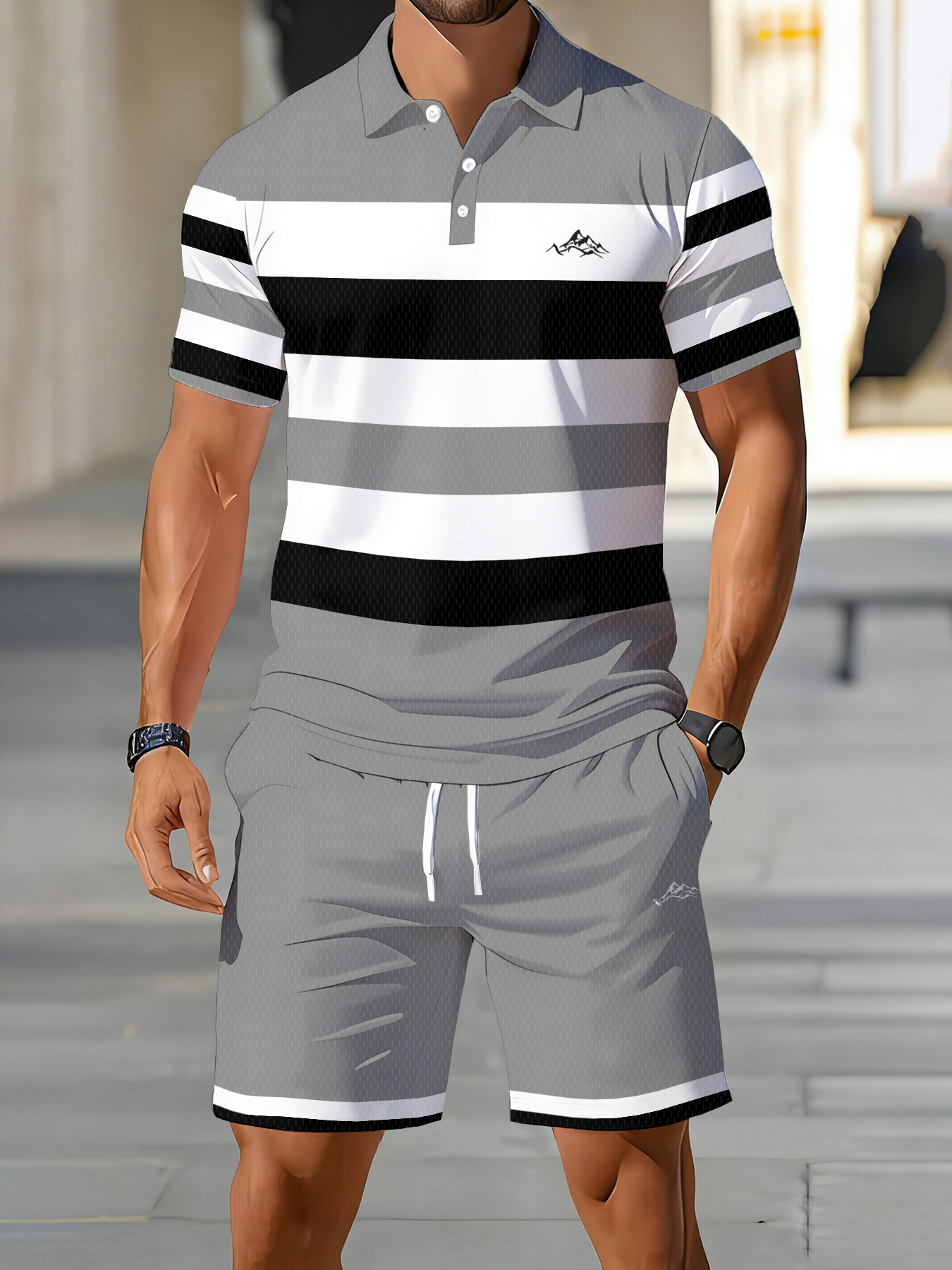 Men'S Fashion Polo Shirt - 2026 Summer Men's Polo Shirt Set