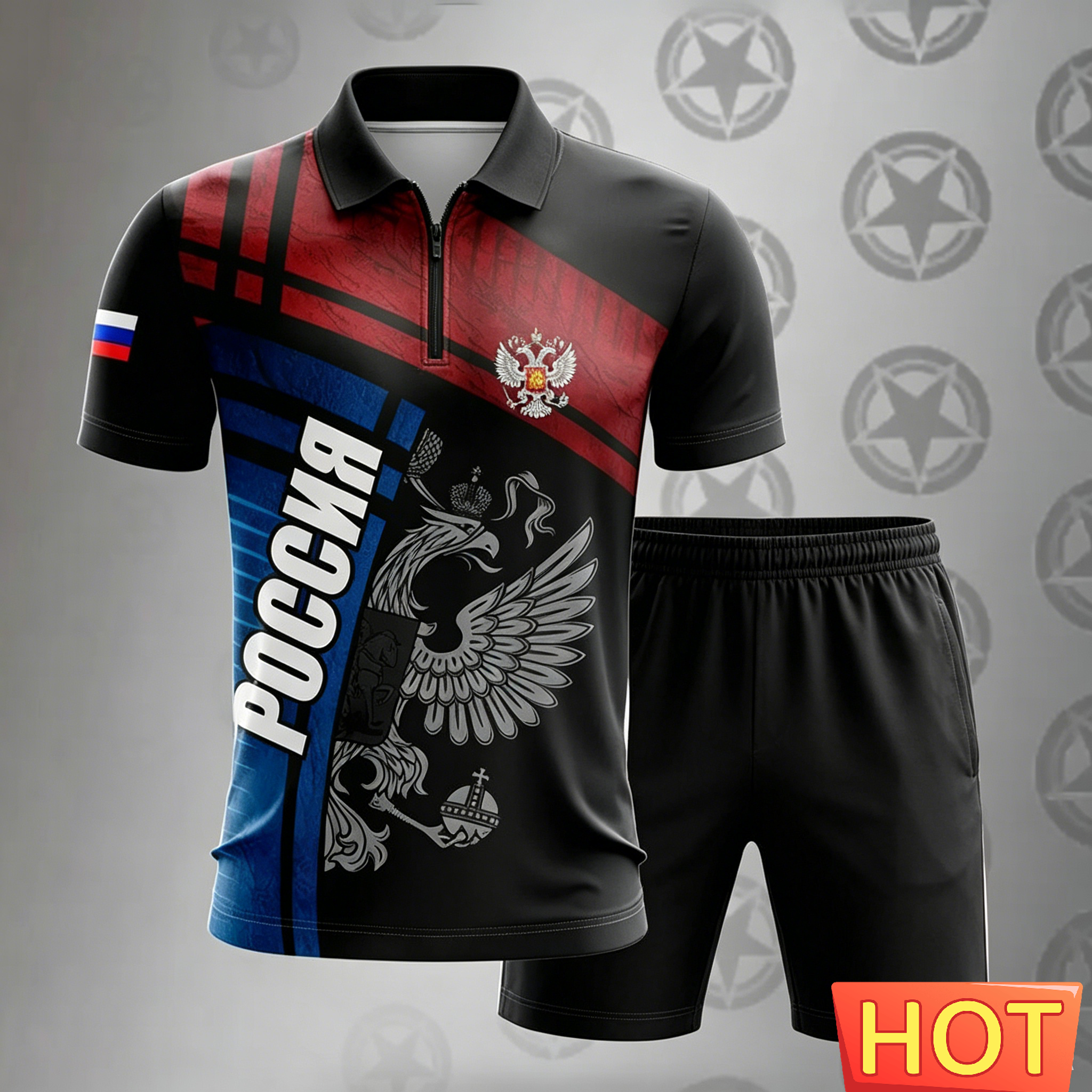 Men'S Fashion Polo Shirt - Men's Summer Zip Polo Shirts Set