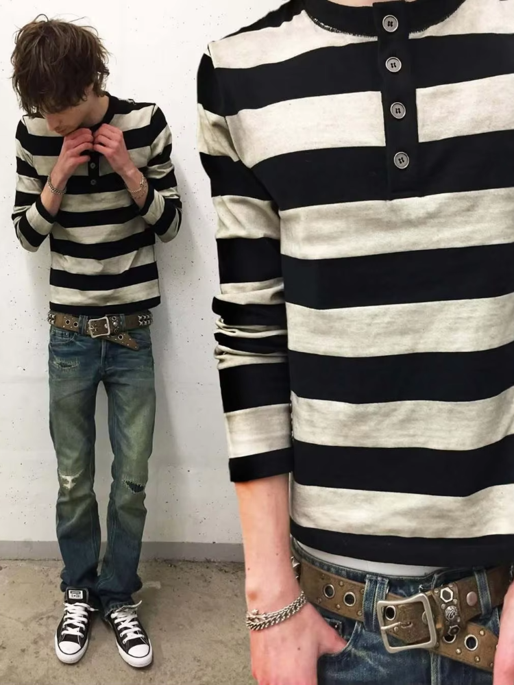 Men'S Fashion - Y2k retro fashion street punk style