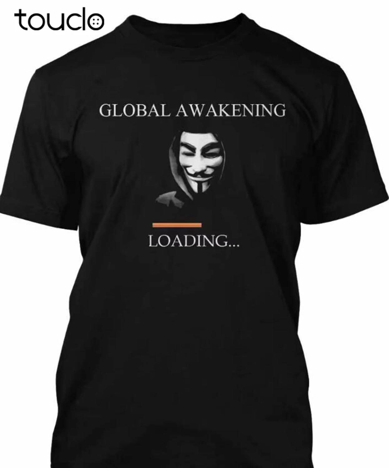 Men'S Fashion V Neck T Shirts - Anonymous T-Shirt V For Vendetta Mask