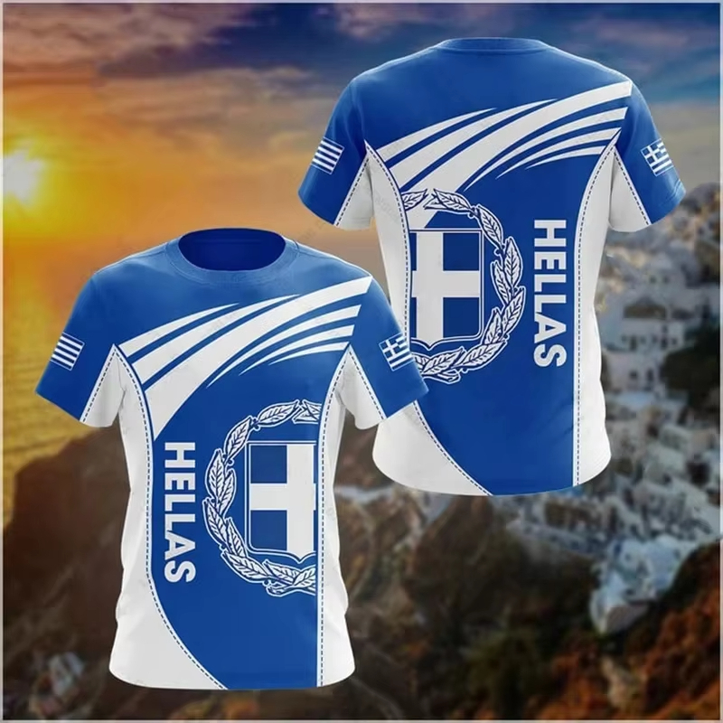 Greece Flag Map 3d Printed T S - Men'S Fashion Greece 리뷰 및 가격