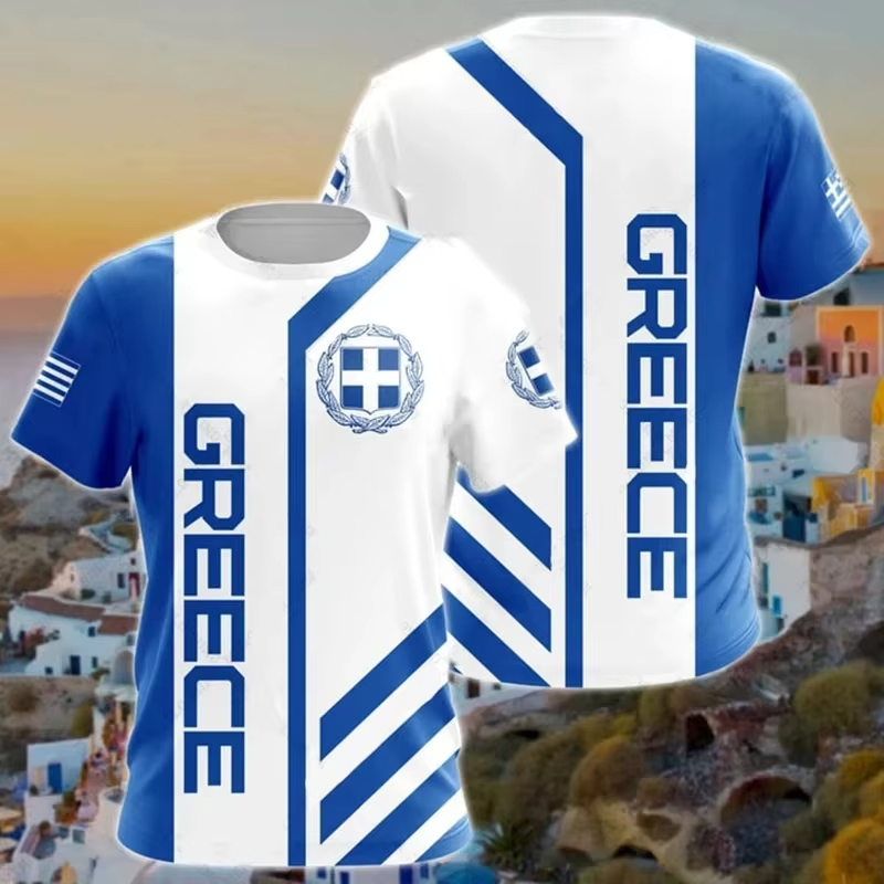 Greece Flag Map 3d Printed T S - Men'S Fashion Greece 리뷰 및 가격