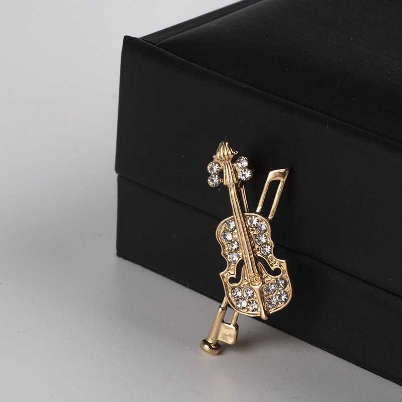 Crystal Violin Brooch Jewelry  - Men'S Fashion Korea 리뷰 및 가격