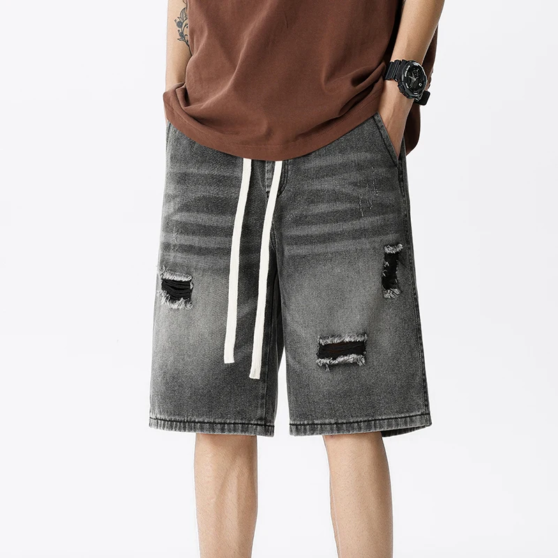 Summer Thin Denim Shorts Men's - Men'S Fashion Loose Pants 리뷰 및 가격
