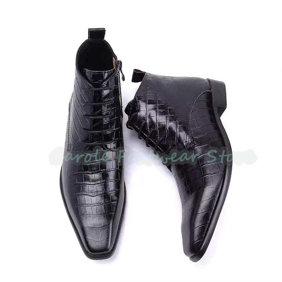 Fashion Genuine Leather Ankle  - Mens Fashion Dress Shoes 리뷰 및 가격