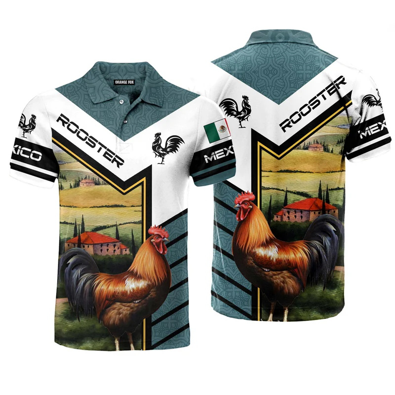 3D Print Mexico Flag Polo Shir - Mens Fashion Mexico 리뷰 및 가격