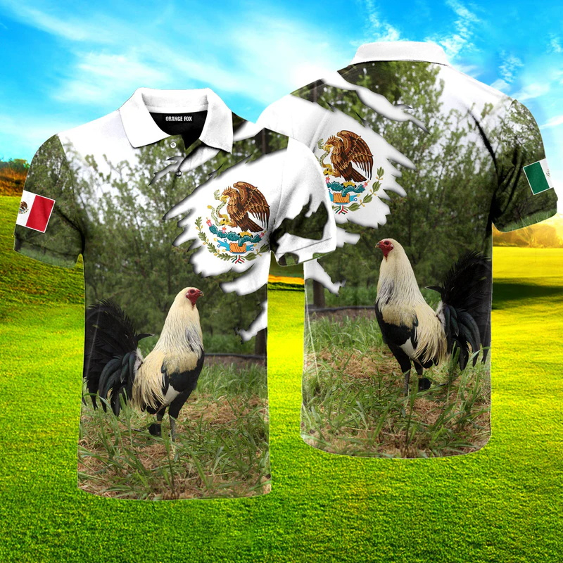 3D Print Mexico Flag Polo Shir - Mens Fashion Mexico 리뷰 및 가격