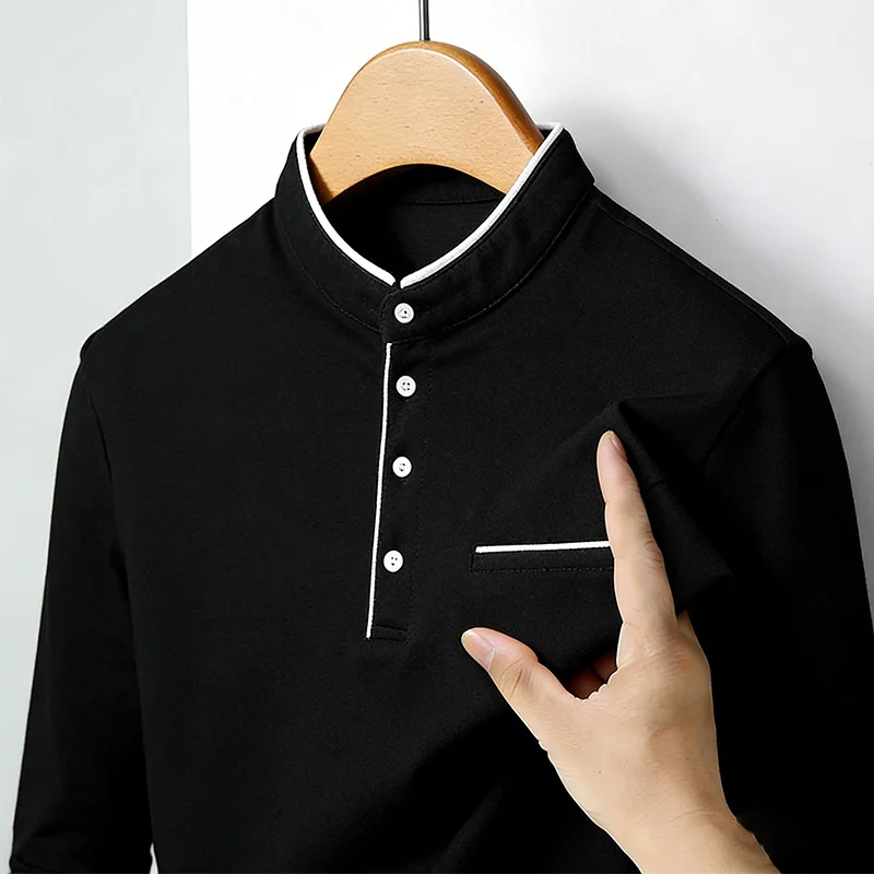 Men's Mandarin Collar Long Sle - Men'S Fashion 리뷰 및 가격