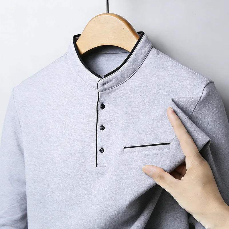 Men's Mandarin Collar Long Sle - Men'S Fashion 리뷰 및 가격