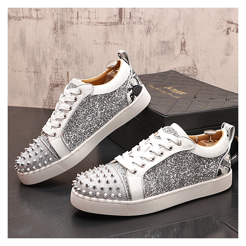 mens luxury fashion silver riv - Mens Fashion Dress Shoes 리뷰 및 가격