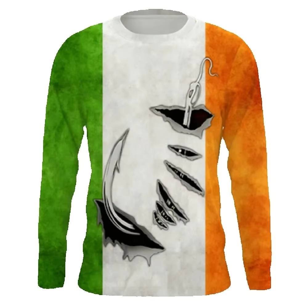 Fashionable Bass Pattern Crew  - Mens Fashion Trend 리뷰 및 가격