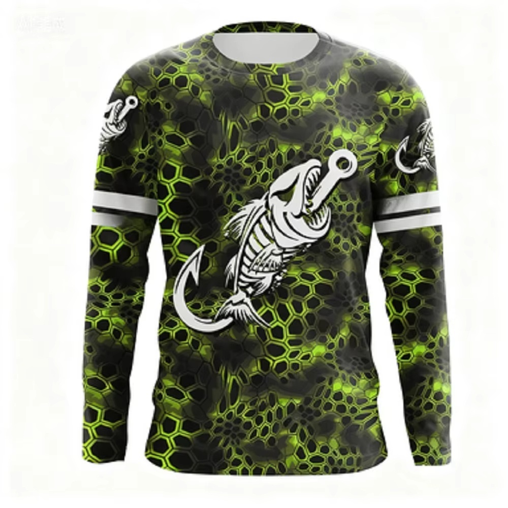 Fashionable Bass Pattern Crew  - Mens Fashion Trend 리뷰 및 가격