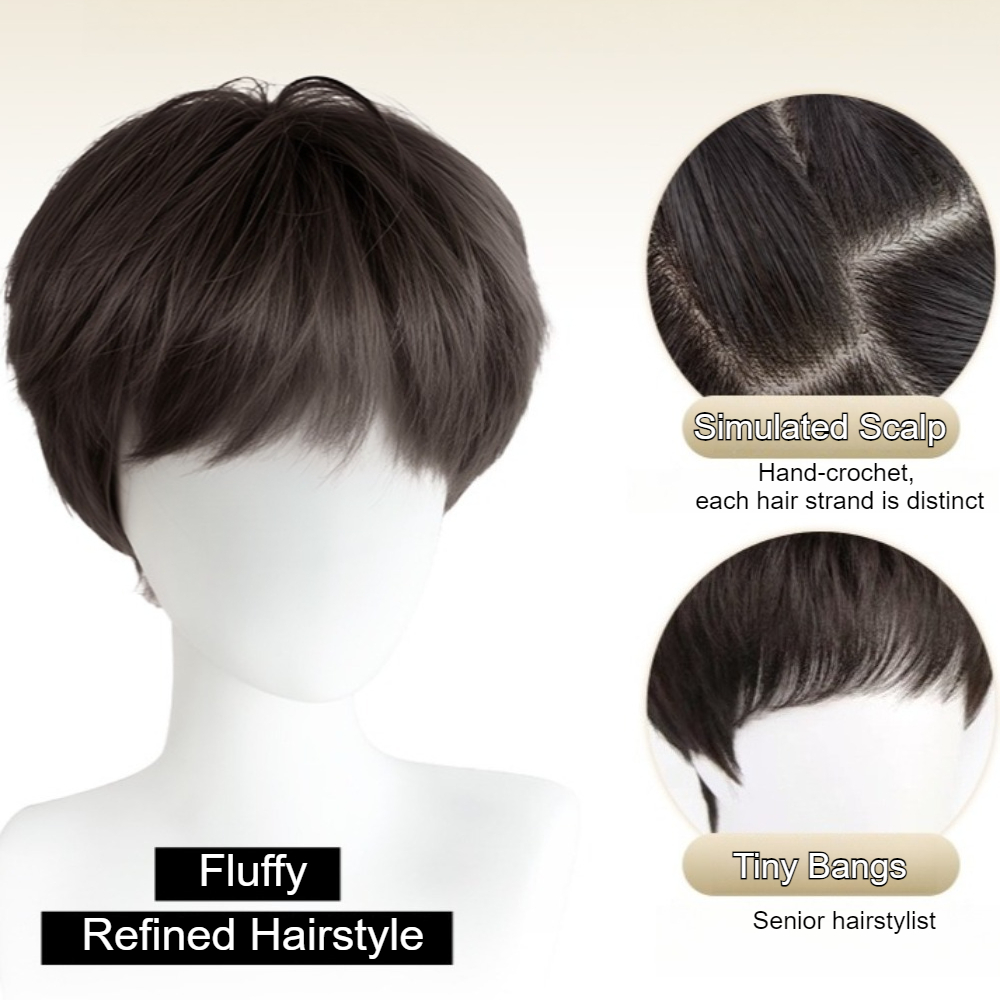Fashion Synthetic Straight Hai - Men'S Fashion Korea 리뷰 및 가격