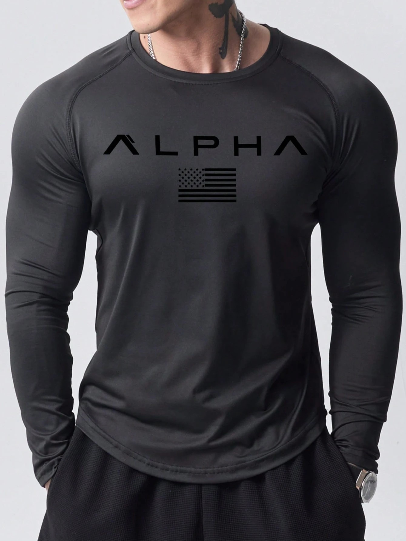New men's long-sleeved T-shirt - Men'S Fashion 리뷰 및 가격