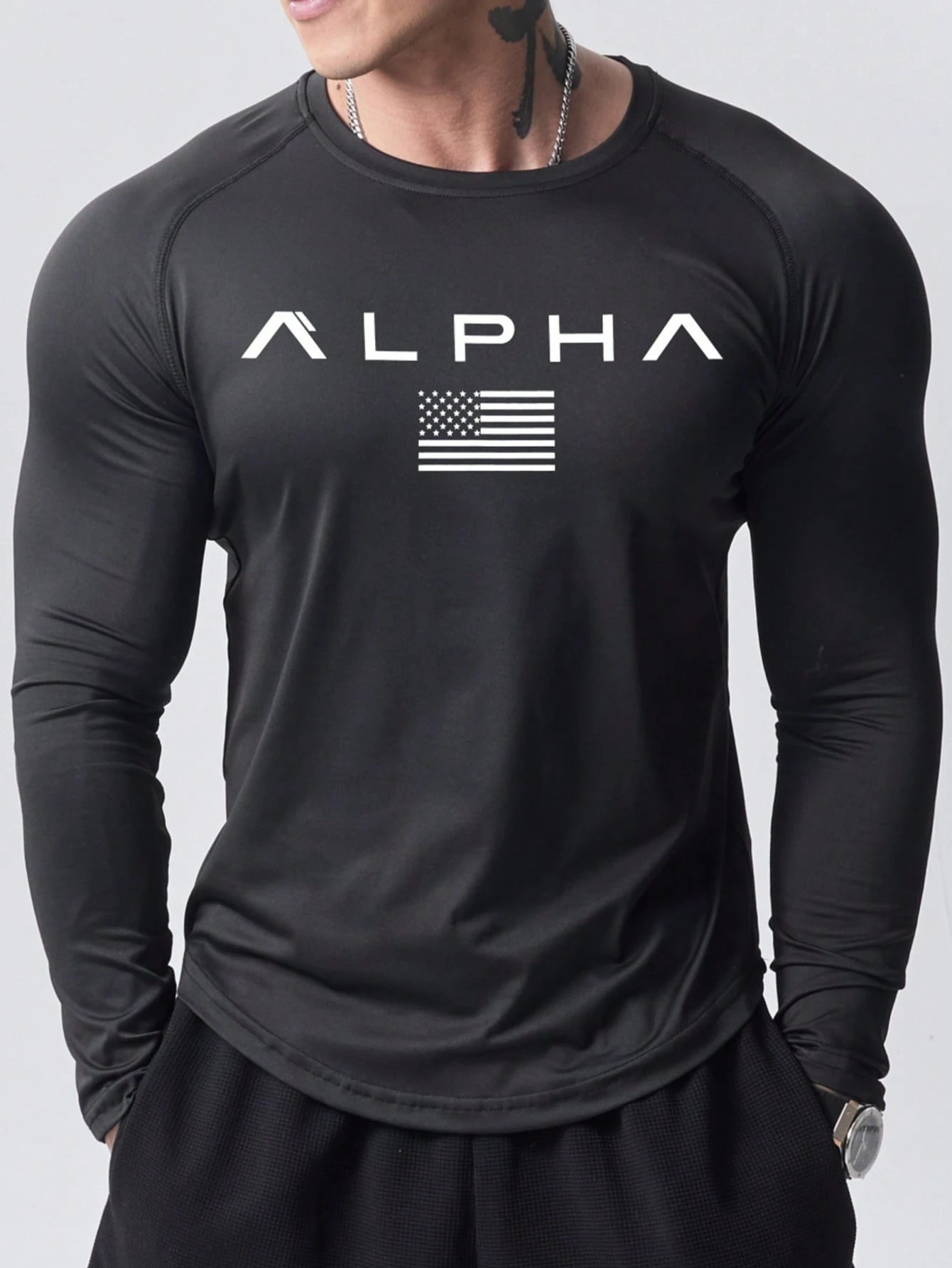 New men's long-sleeved T-shirt - Men'S Fashion 리뷰 및 가격