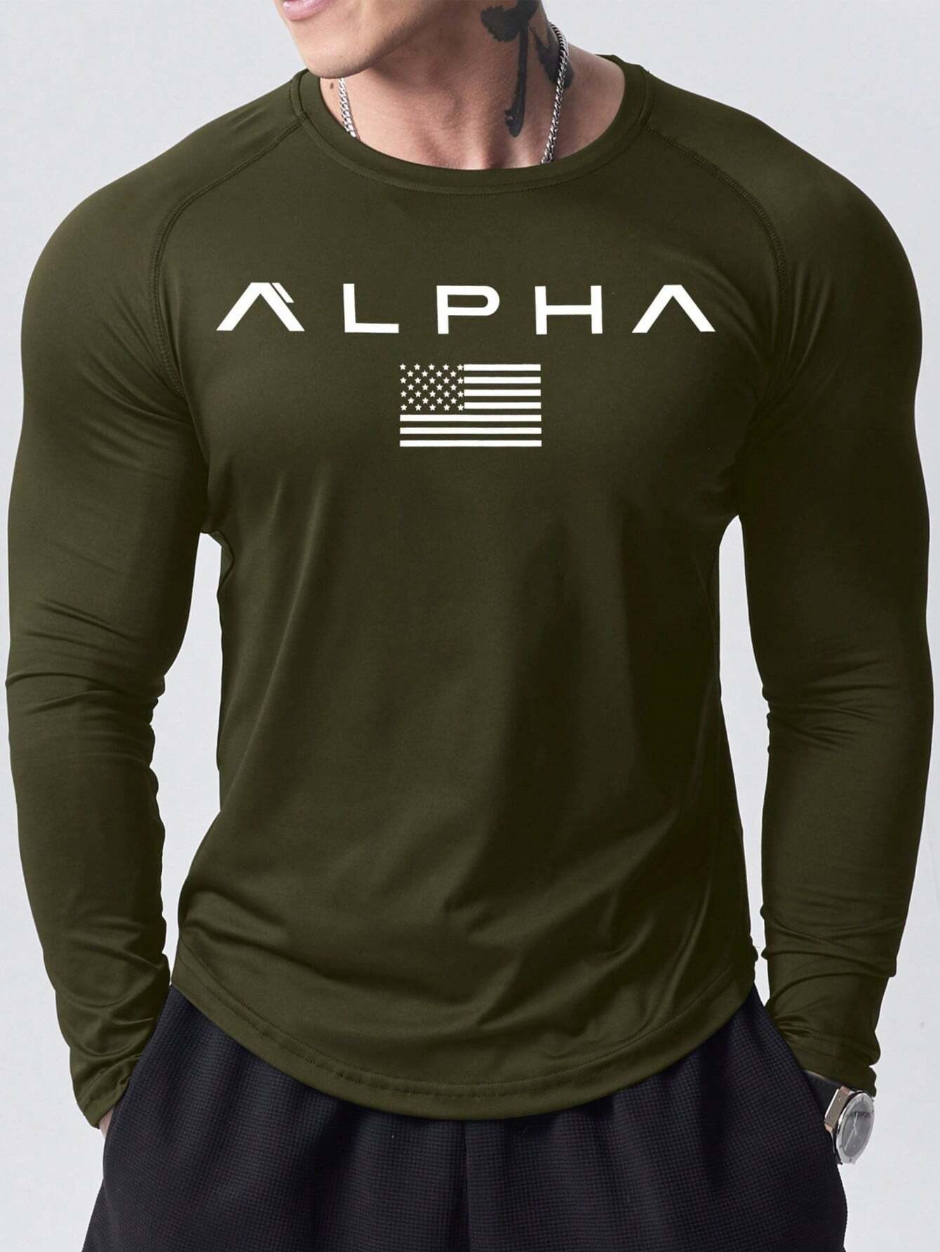 New men's long-sleeved T-shirt - Men'S Fashion 리뷰 및 가격
