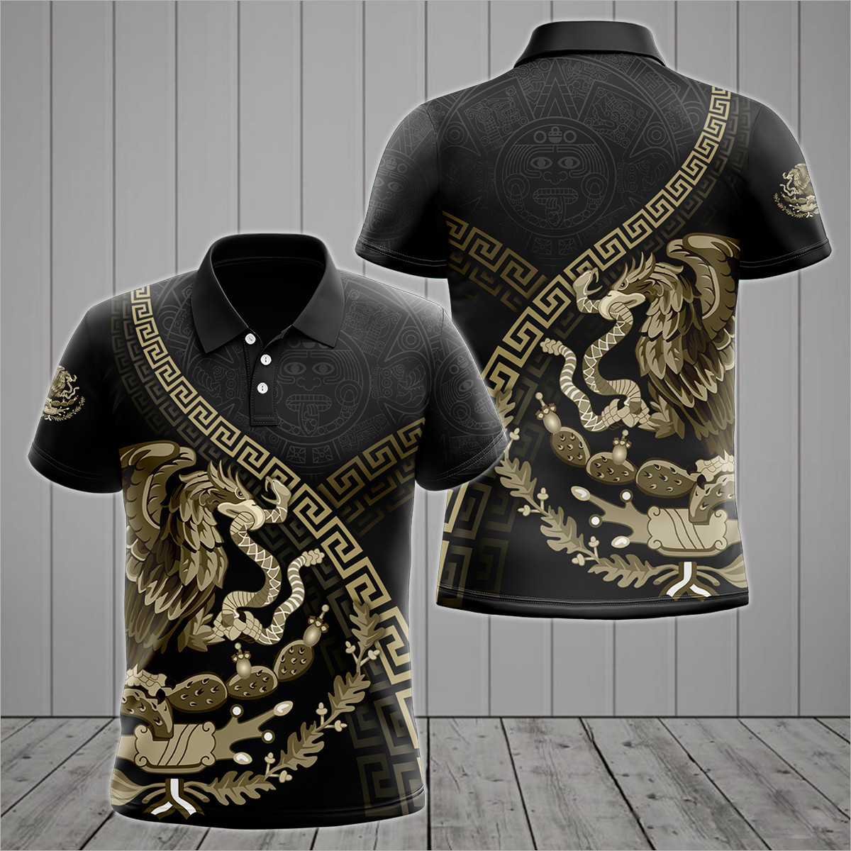 Mexico Aztec Coat Of Arms & Sk - Mens Fashion Mexico 리뷰 및 가격