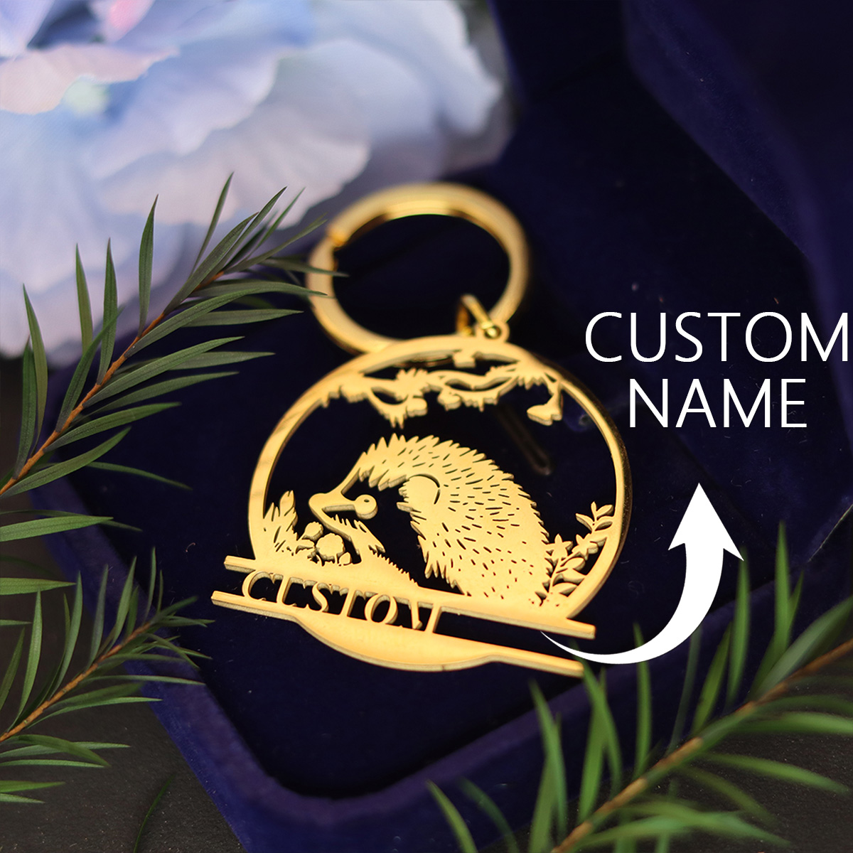 QIAMNI Custom Name Cute Hedgeh - Men'S Fashion Gold Chain 리뷰 및 가격
