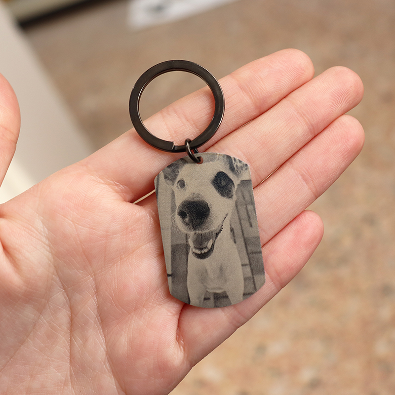 Custom Engrave Photo Keychain  - Men'S Fashion Gold Chain 리뷰 및 가격