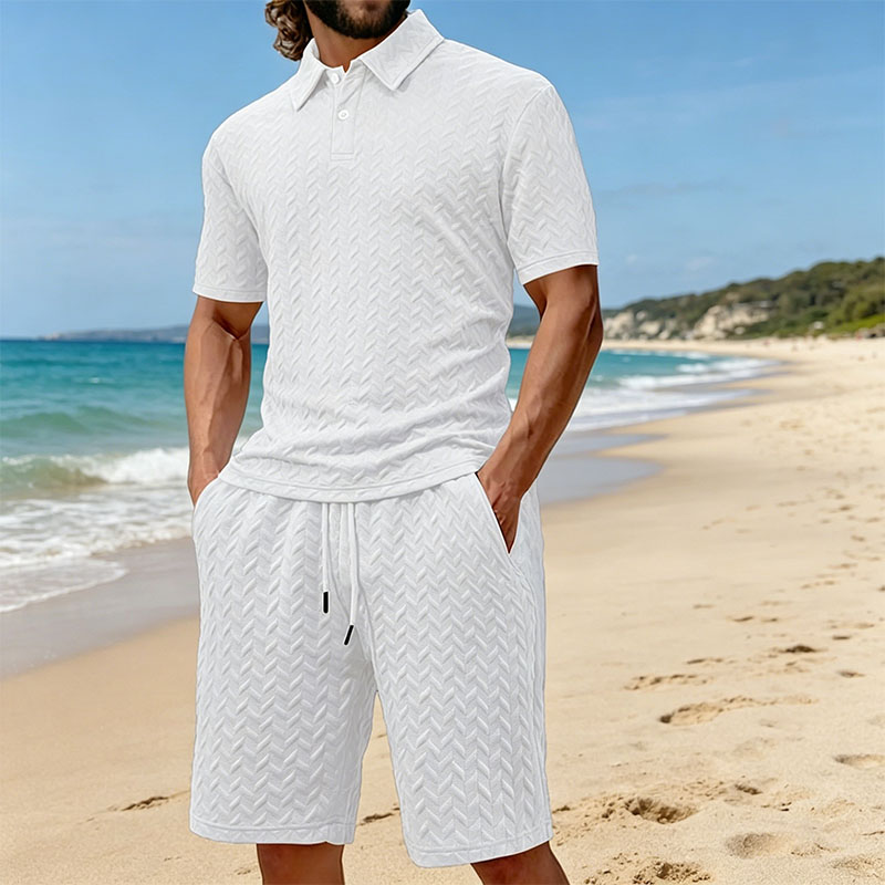 Men's summer lapel jacquard th - Men'S Fashion Polo Shirt 리뷰 및 가격