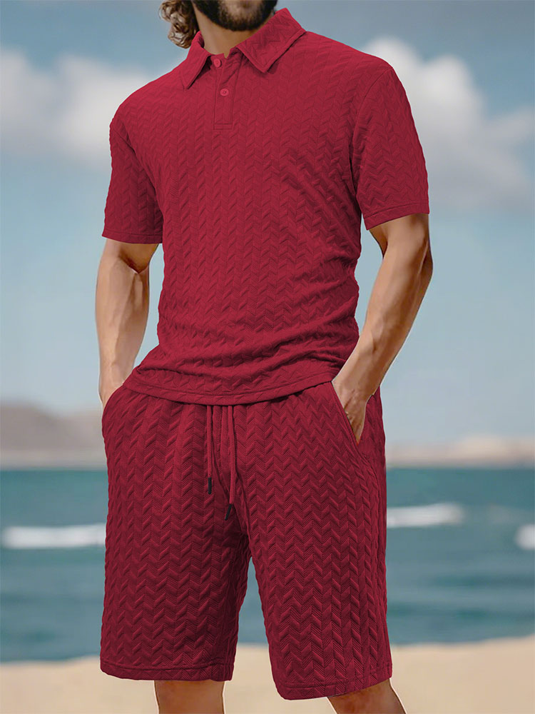 Men's summer lapel jacquard th - Men'S Fashion Polo Shirt 리뷰 및 가격