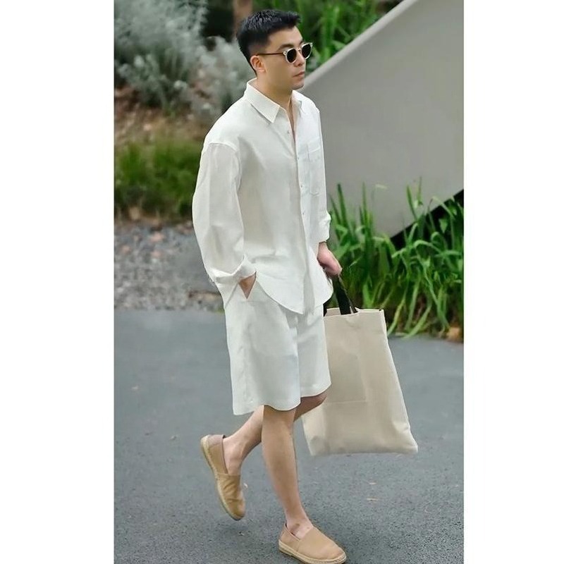 Summer Casual Set Lyocell Line - Mens Fashion Trend 리뷰 및 가격