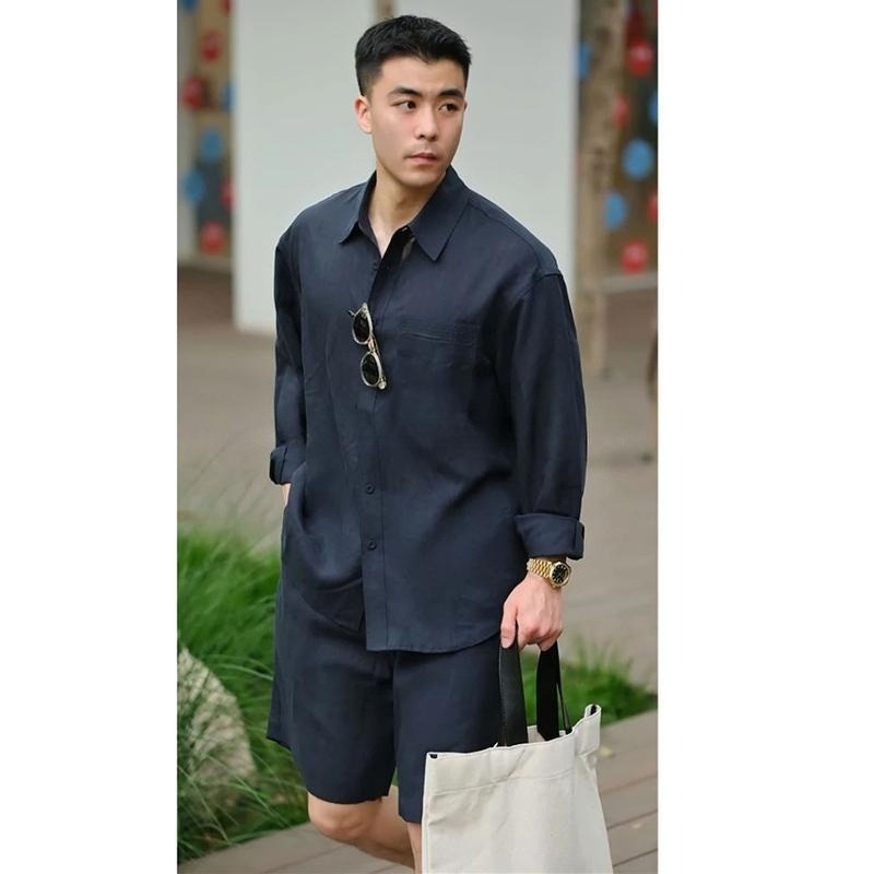Summer Casual Set Lyocell Line - Mens Fashion Trend 리뷰 및 가격