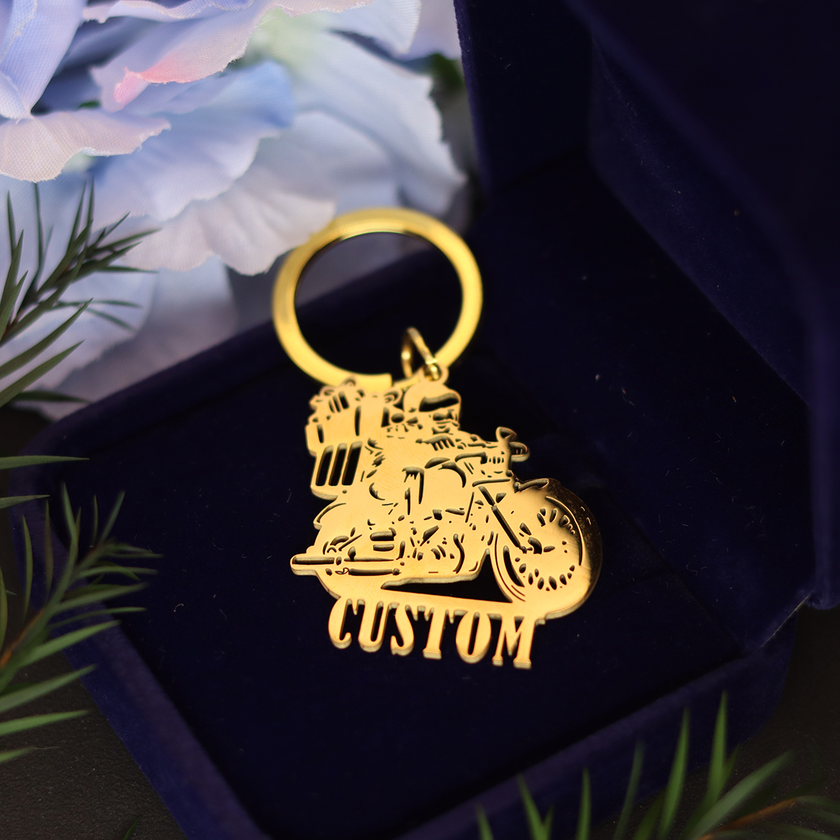 QIAMNI Motorcycle Keychain Sta - Men'S Fashion Gold Chain 리뷰 및 가격