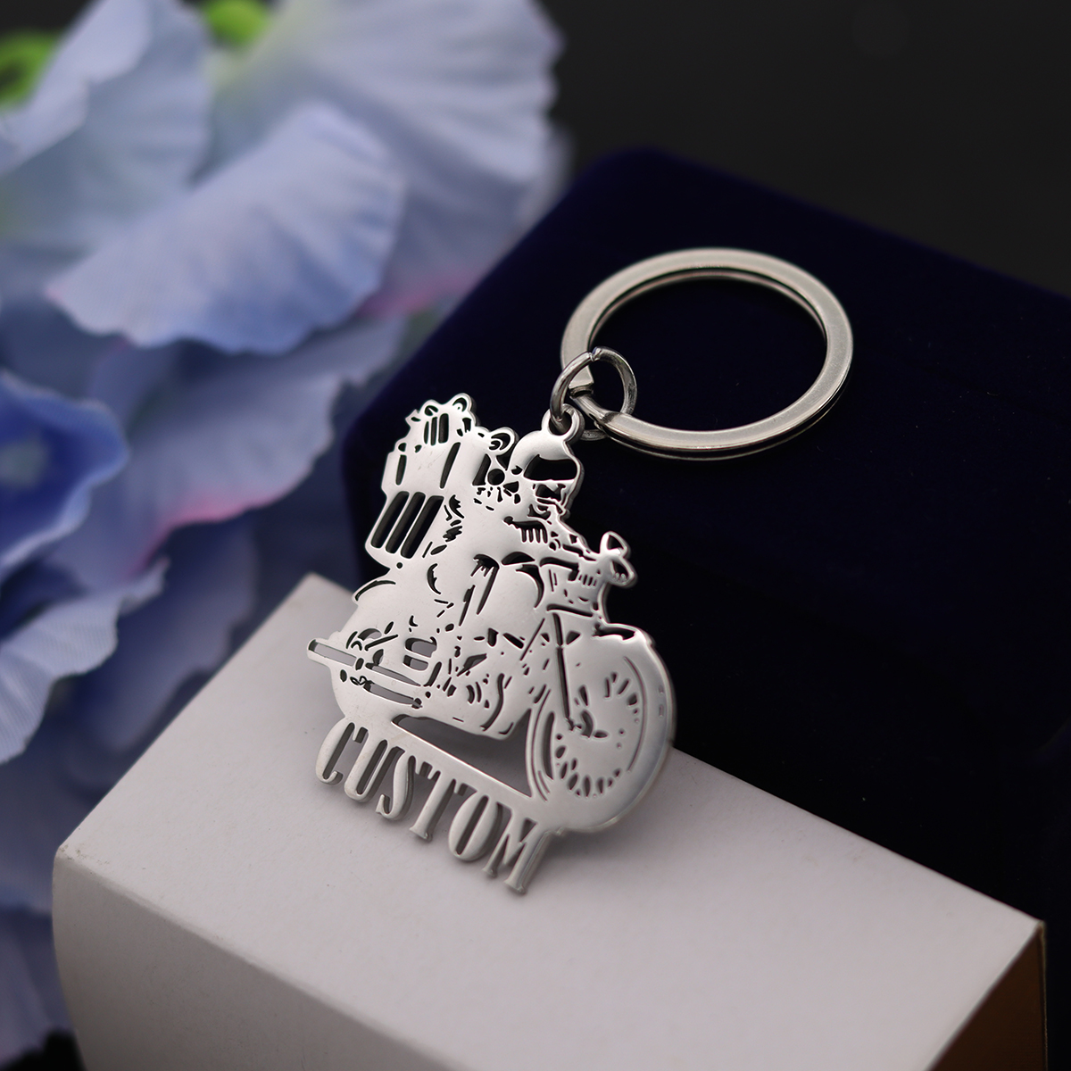 QIAMNI Motorcycle Keychain Sta - Men'S Fashion Gold Chain 리뷰 및 가격