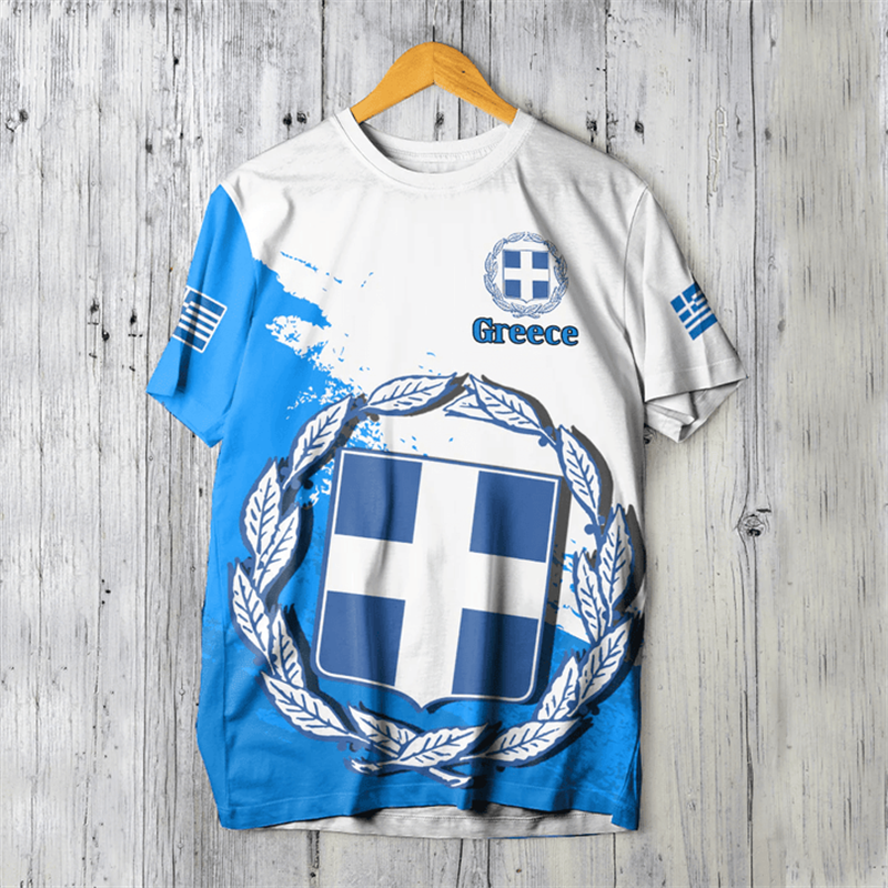 Greece Flag Map 3d Printed T S - Men'S Fashion Greece 리뷰 및 가격