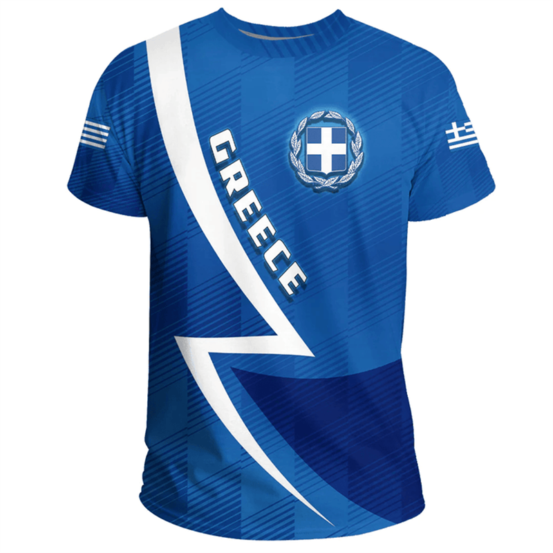 Greece Flag Map 3d Printed T S - Men'S Fashion Greece 리뷰 및 가격