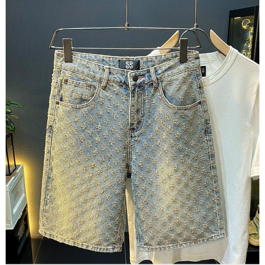 Summer High Street Denim Short - Men'S Fashion Loose Pants 리뷰 및 가격
