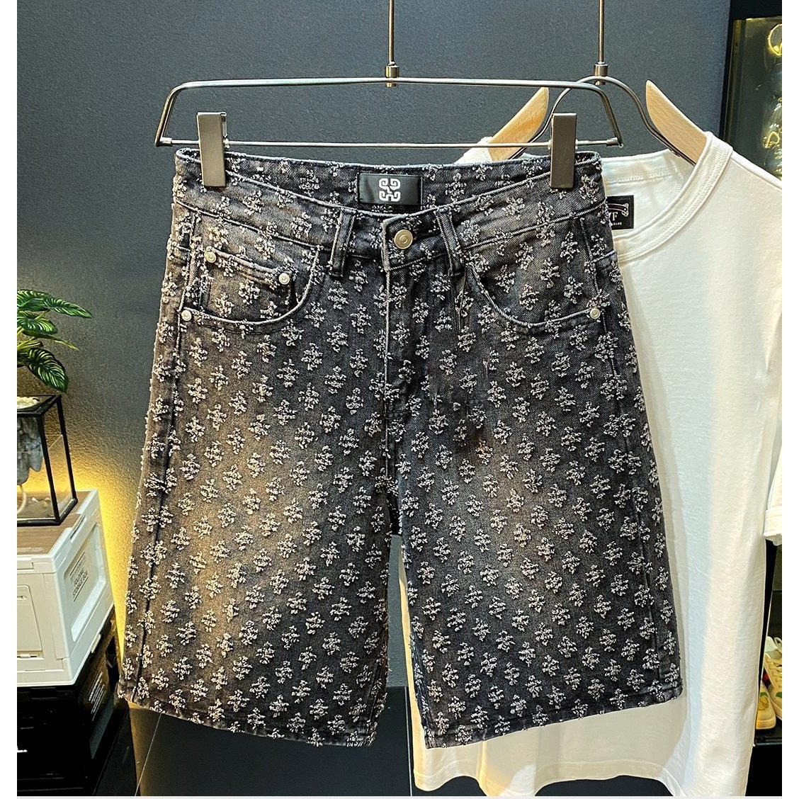 Summer High Street Denim Short - Men'S Fashion Loose Pants 리뷰 및 가격