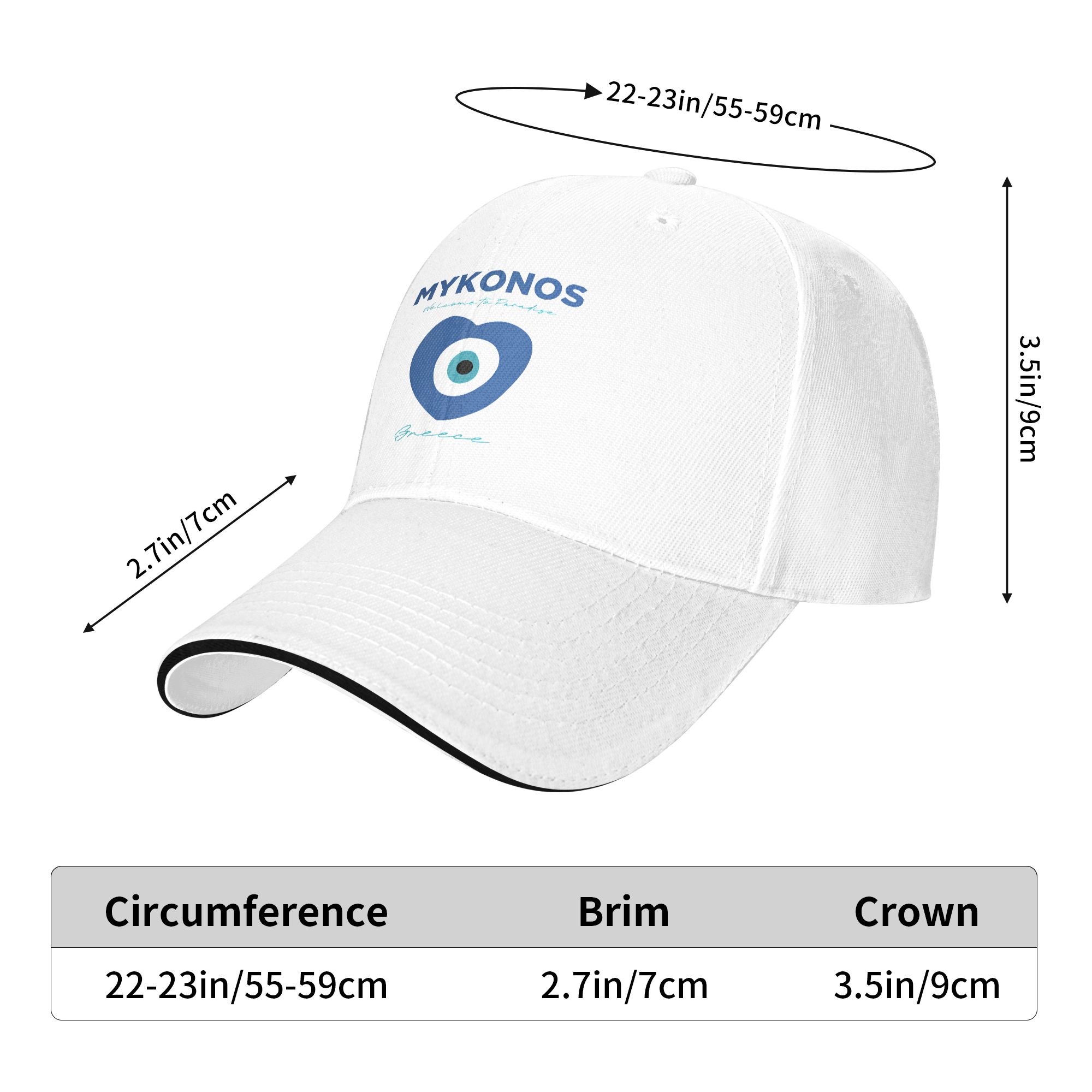 MYKONOS-GREECE Sun Baseball Ca - Men'S Fashion Greece 리뷰 및 가격