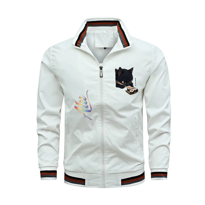 Men Stand‑Collar Zip‑Up Jacket - Windbreaker Men Zip 리뷰 및 가격
