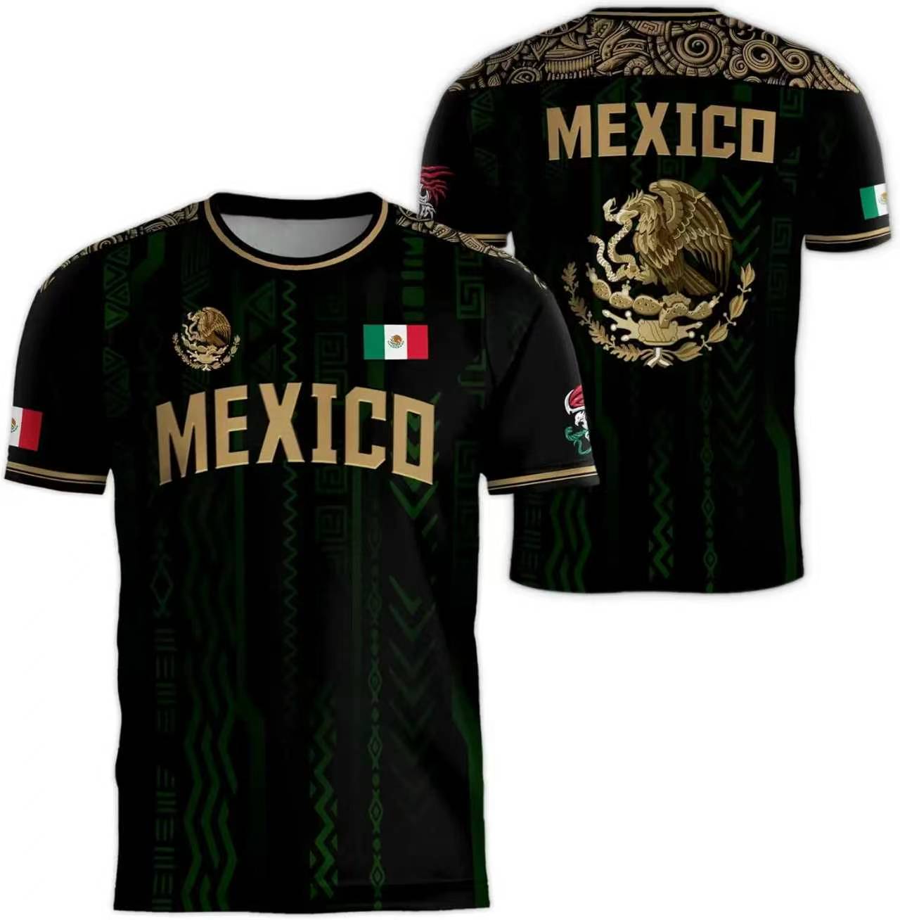 3D Printed Mexico Flag T-Shirt - Mens Fashion Mexico 리뷰 및 가격