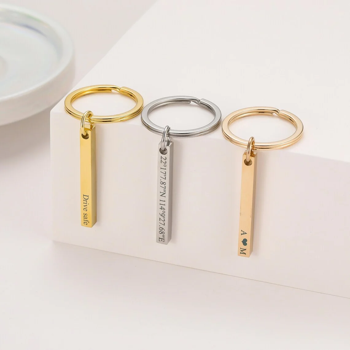 Personalized Engraved Bar Keyc - Men'S Fashion Gold Chain 리뷰 및 가격