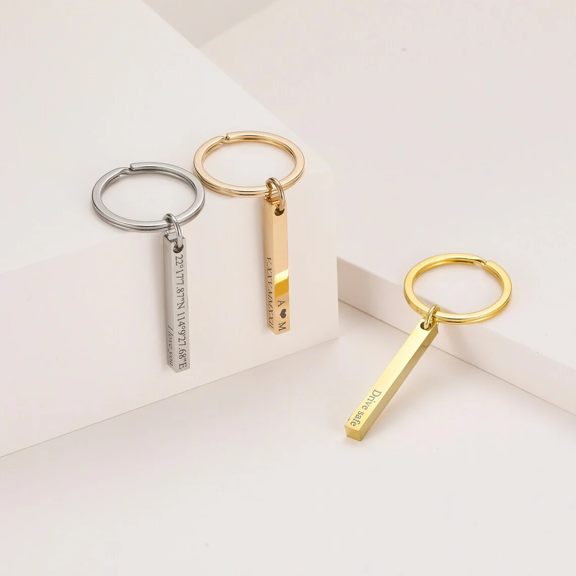 Personalized Engraved Bar Keyc - Men'S Fashion Gold Chain 리뷰 및 가격