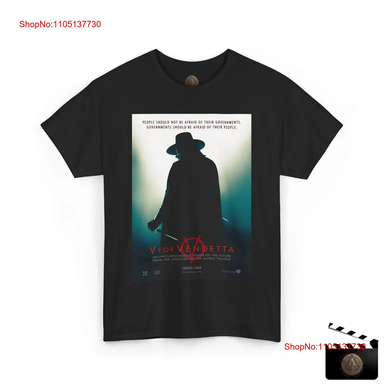 V For Vendetta Retro Movie Pos - Men'S Fashion V Neck T Shirts 리뷰 및 가격