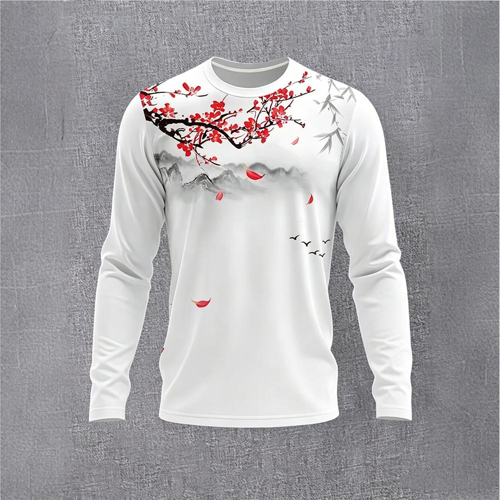 Chinese Style Ink Plum Blossom - Men'S Fashion 리뷰 및 가격