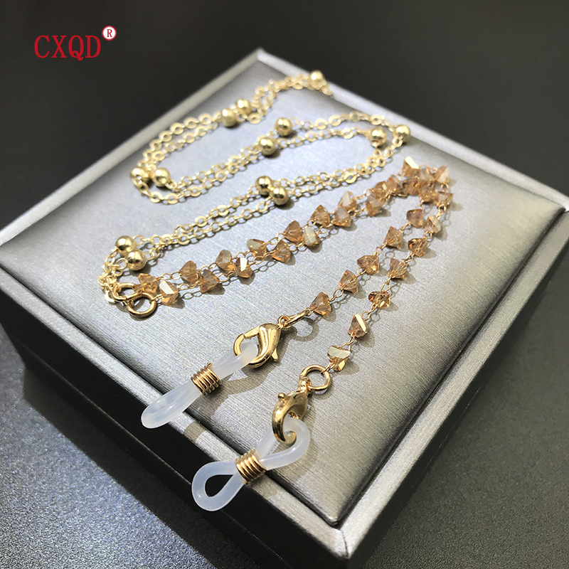Colorful Triangular Glass Bead - Men'S Fashion Gold Chain 리뷰 및 가격