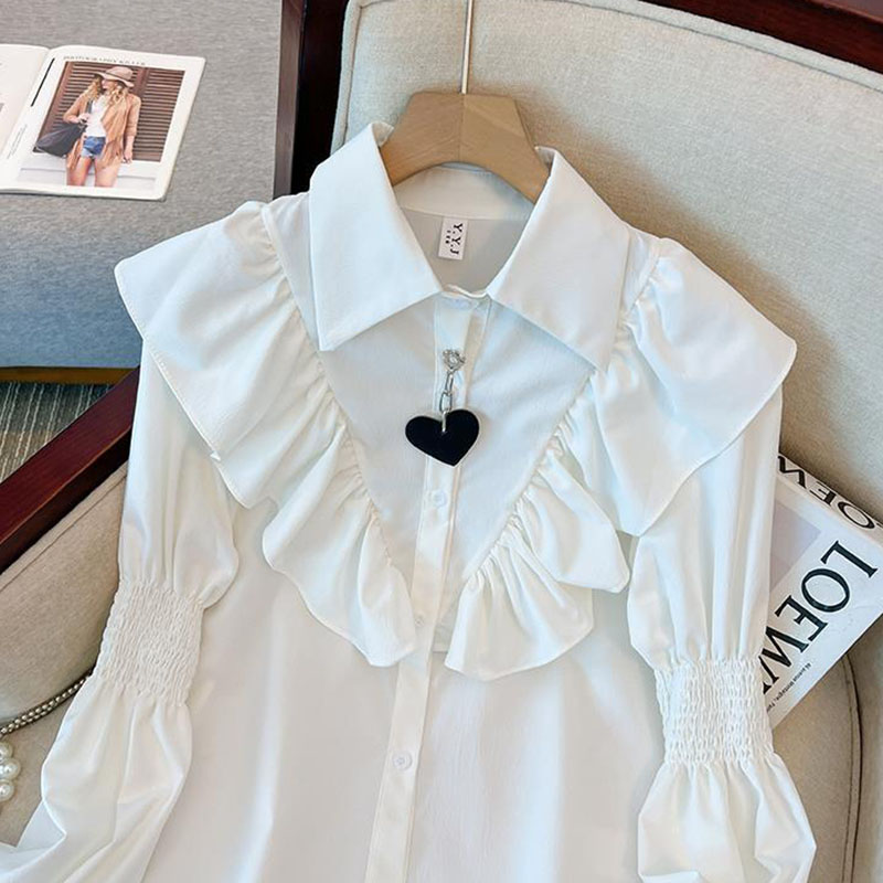French Style Ruffle Puff Sleev - Men'S Fashion Korea 리뷰 및 가격