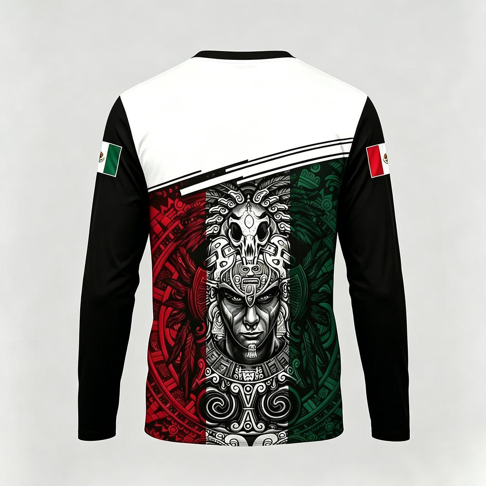 Mexico Themed Printed Long Sle - Mens Fashion Mexico 리뷰 및 가격