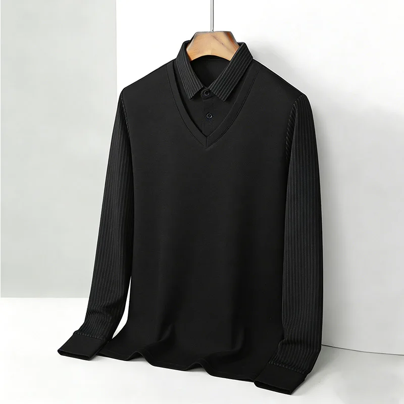 Men's Fake Two Piece Shirt Col - Men'S Fashion 리뷰 및 가격