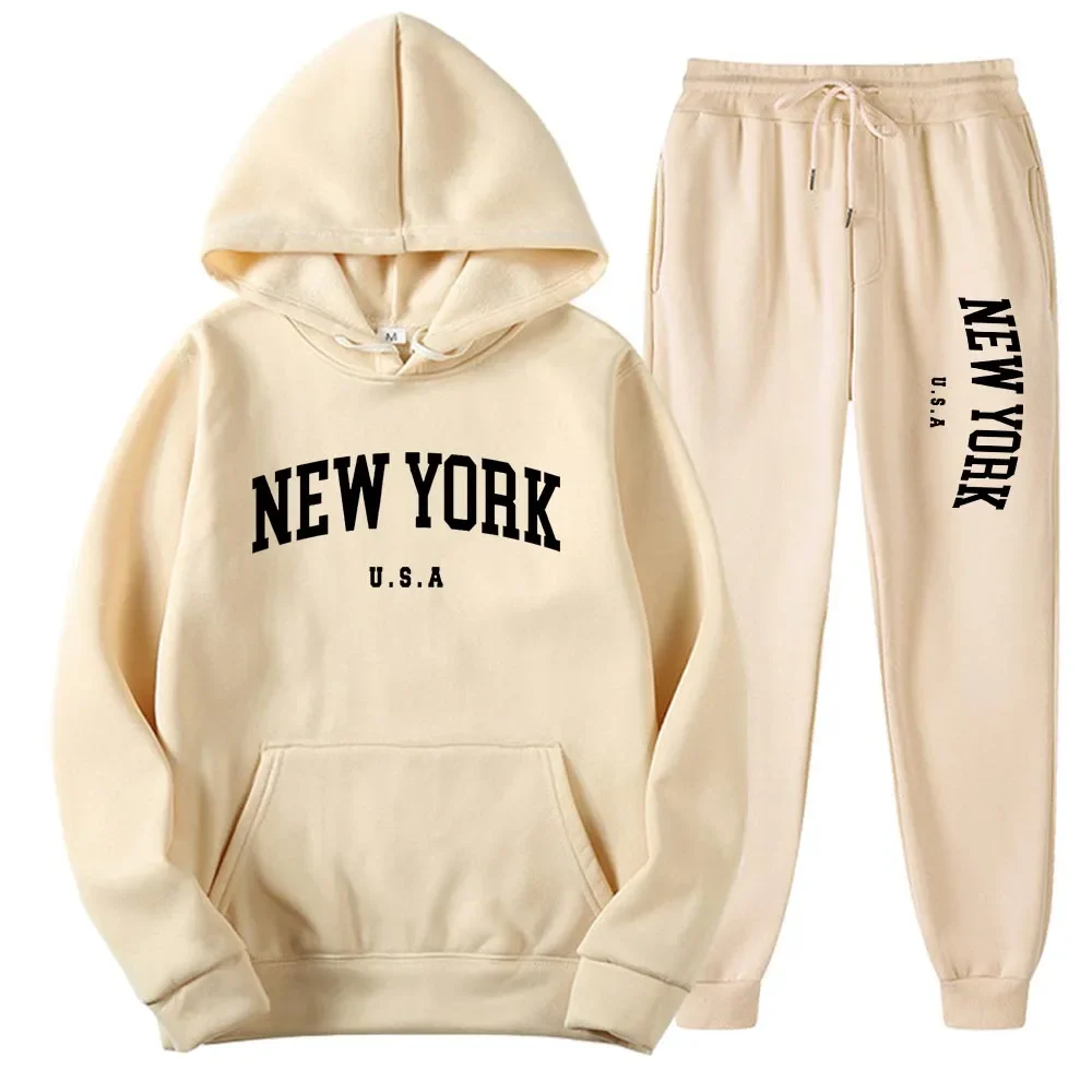 Men Women New York U.S.A City  - Men'S Fashion Loose Pants 리뷰 및 가격