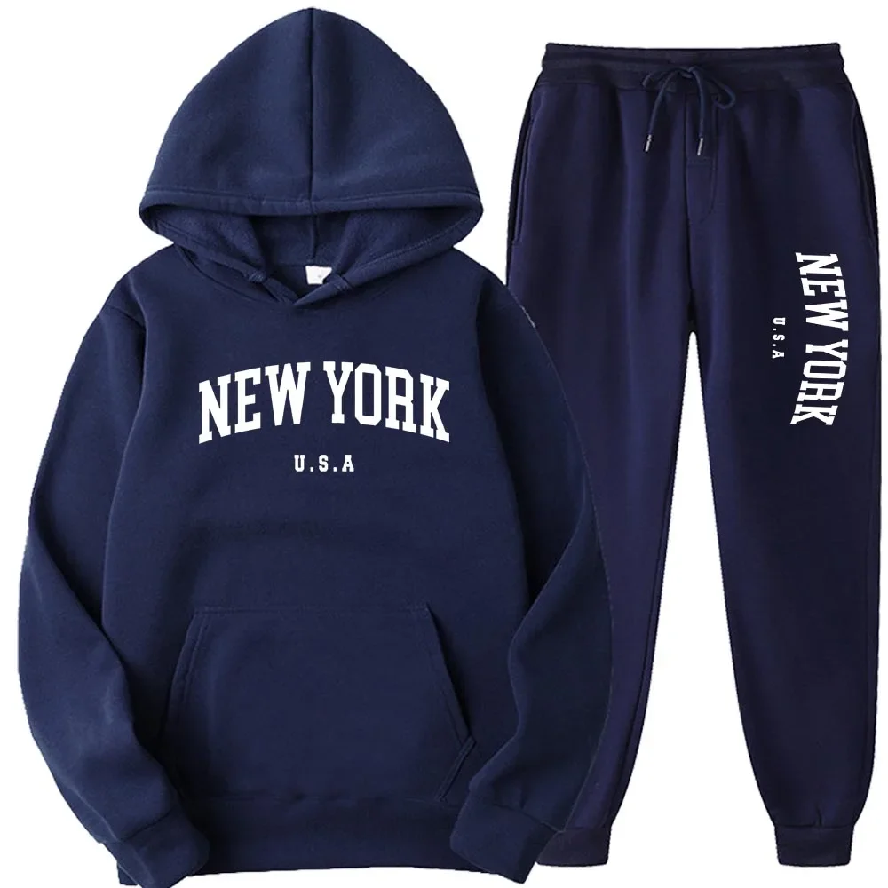 Men Women New York U.S.A City  - Men'S Fashion Loose Pants 리뷰 및 가격